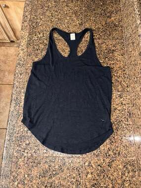 Victoria's Secret PINK Black Racerback Sleep Tank Top Size S